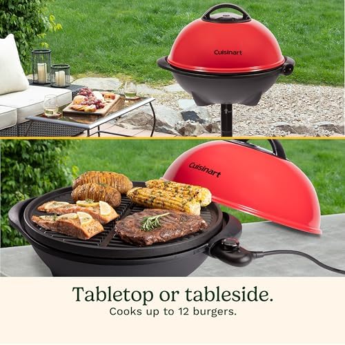 Cuisinart Electric Grill, Indoor/Outdoor, Compact, Portable, Nonstick