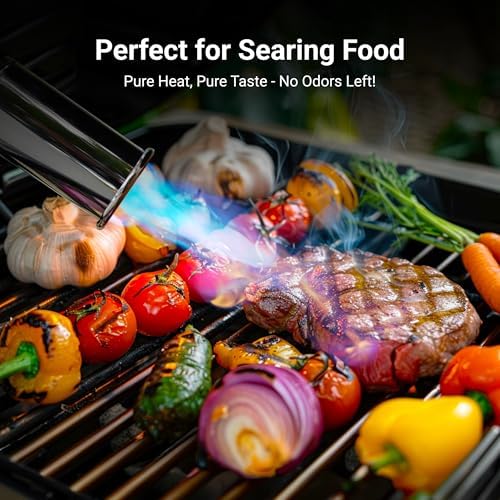 ThermoMaven Propane Torch Gun, Adjustable Cooking Torch Lighter, Blue