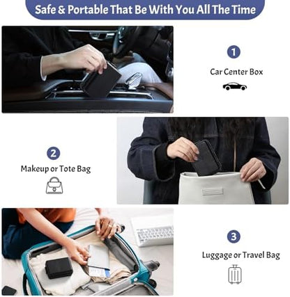 Foldable Portable 7 Day Pill Organizer 2 Times a Day, AM PM Weekly Pill Box