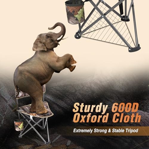 REDCAMP 2 Pack Tripod Hunting Chairs for Blinds