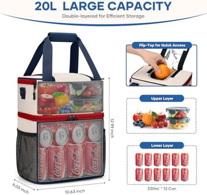 Maelstrom Insulated Lunch Bag, Leakproof Lunch Box with Quick Access Lid