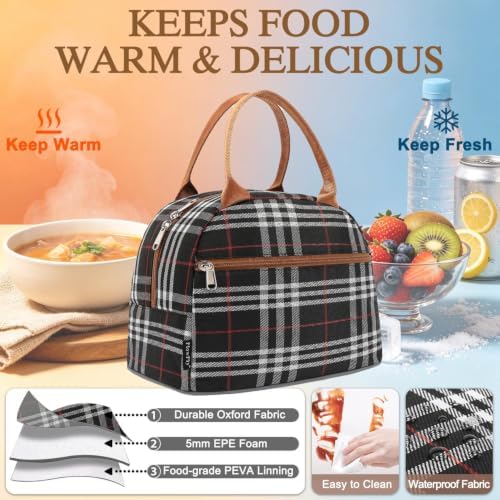 FlowFly Insulated Lunch Cooler Bag - Tote Bag Organizer for Women/Men, W&B