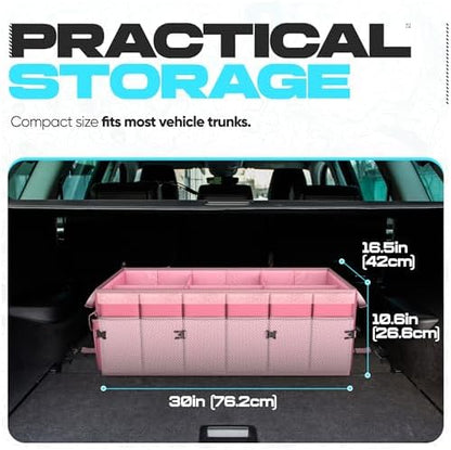 FORTEM Trunk Organizer - Foldable Car Organizer & Storage for SUVs & Trucks