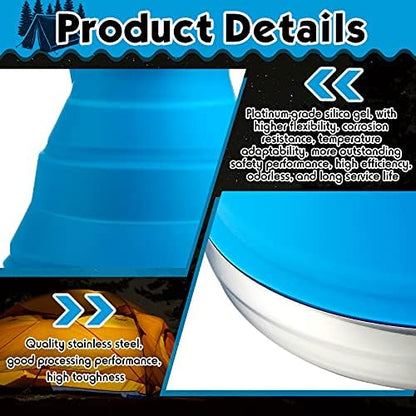 Geiserailie 1.5l Portable Collapsible Kettle Camping Pot
