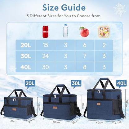 Lifewit Cooler Bag 30/50/60 Cans Collapsible, Insulated Large Lunch Bag
