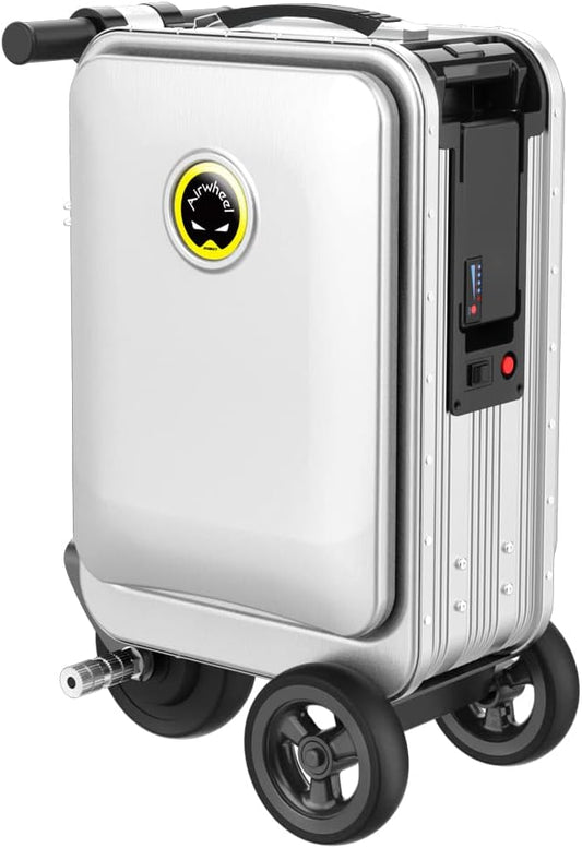 Airwheel SE3S Smart Rideable Suitcase Electric Luggage Scooter For Travel (silver)