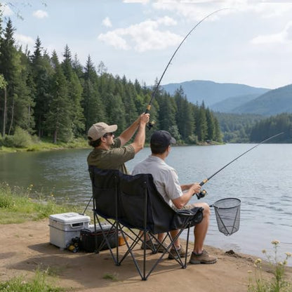 VEVOR Double Camping Chair, Oversized Two Person Camp Chair with 660 lbs