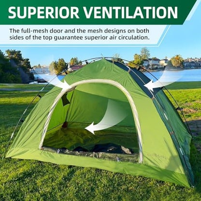 Clostnature Waterproof Camping Tent for 2 Person, 4 Person, Easy Setup Tent
