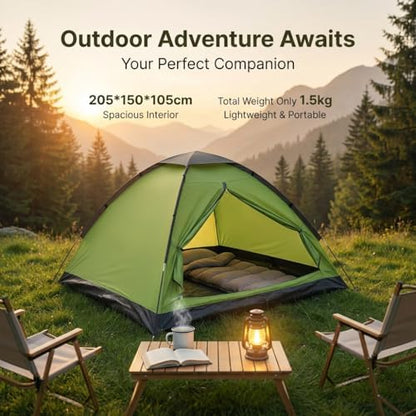 XL Camping Tent 1/2 Person Small Tents Lightweight Waterproof Adult