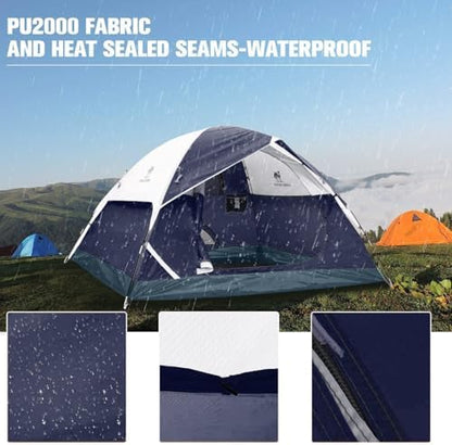 CAMEL CROWN Tents for Camping 2/3/4/5 Person Camping Dome Tent, Waterproof,Spacious, Lightweight Portable Backpacking Tent for Outdoor Camping/Hiking