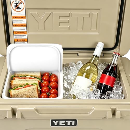 Silicone Cooler Basket for YETI Tundra 45，Dry Goods Trays - Divider and Organizer Accessories for Camping, Tailgating and Storage