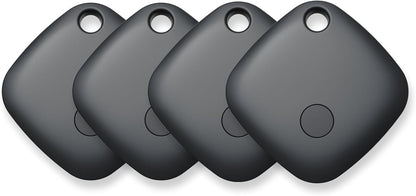 Air Tracker Tags-4 Pack, Bluetooth Tracker Works with Apple Find My APP (iOS Only, Not for Android), Keys Finder, Item Locator for Keys, Luggage, Backpack, Bags, Wallet, Replaceable Battery