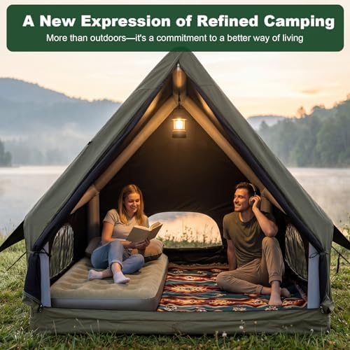 Luxury Inflatable Camping Tent for 1-2 Person,600D Oxford Air Tent