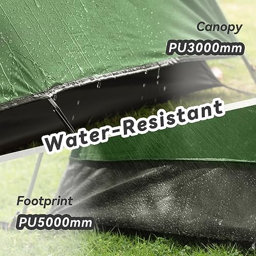 Forceatt Camping Tent 2/3/4 Person, Professional Waterproof & Windproof Lightweight Backpacking Tent Suitable for Outdoor,Hiking,Camping, Mountaineering and Travel