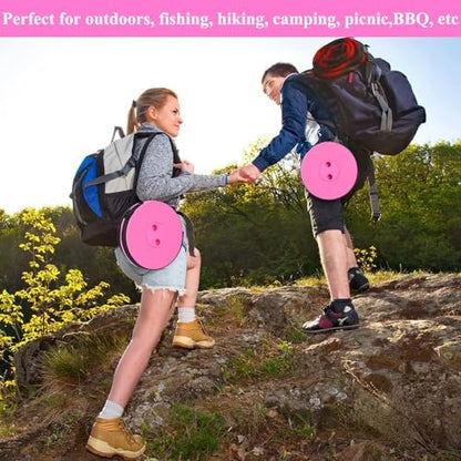 Fishboy Collapsible Stool for Adults, Portable Folding Camping Seat, 400lbs