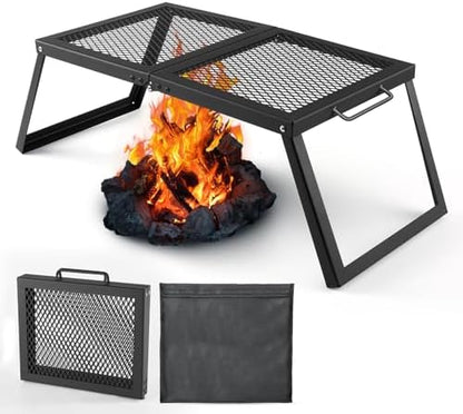 Odoland Portable Folding Charcoal Grills for Outdoor Cooking Bonfire BBQ