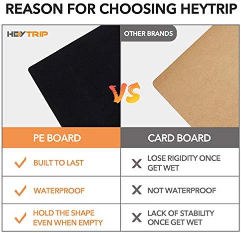 HEYTRIP Large Trunk Organizer with Built-in Leakproof Cooler Bag, Black