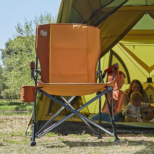 TIMBER RIDGE Oversized Folding Camping Chair High Back 500lbs