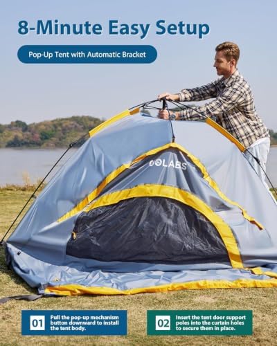 Golabs Truck Bed Tent, 5-6 Ft Camping Tent, Easy Setup by Pre-Attached Pole