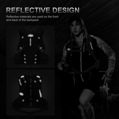 INOXTO Hydration Pack Backpack ，Water Backpack with 2L Leakproof Water Bladder, Running Hydration Vest for Man, Daypack for Cycling Motocross Climbing Trail Running