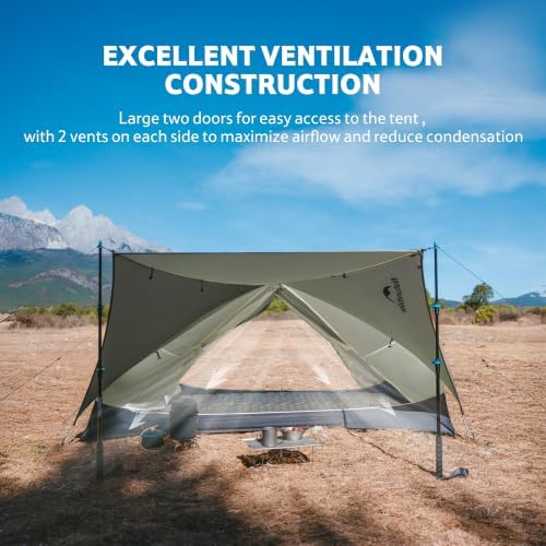 Naturehike Mongar Upgraded 1/2/3 Person Backpacking Tent,Waterproof Lightweight Camping Tent with Footprint