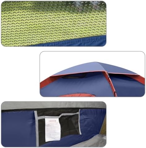 unp 6 Person 4 Season Dome Tent, Easy to Set Up for Camping & Hiking, Lightweight & Portable, Green