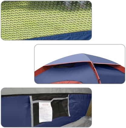 unp 6 Person 4 Season Dome Tent, Easy to Set Up for Camping & Hiking, Lightweight & Portable, Green