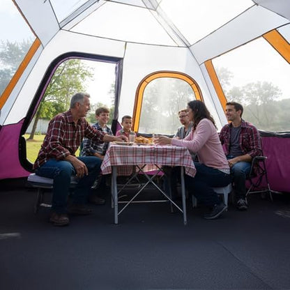 CAMEL CROWN 4/6 Person Instant Cabin Tent, Pop Up Windproof Tents for Camping, 60-Second Setup Family Tent with Carry Bag for Outdoor Hiking