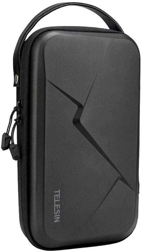 TELESIN Carrying Case Organizer for Go Pro Insta360 DJI Camera, with DYI Divider Waterproof Hard Protect Carry Bag for Hero 13 12 11 10 9 8 X2 X3 X4 X5 GO2 GO3 AKASO Selfie Stick Strap Accessory