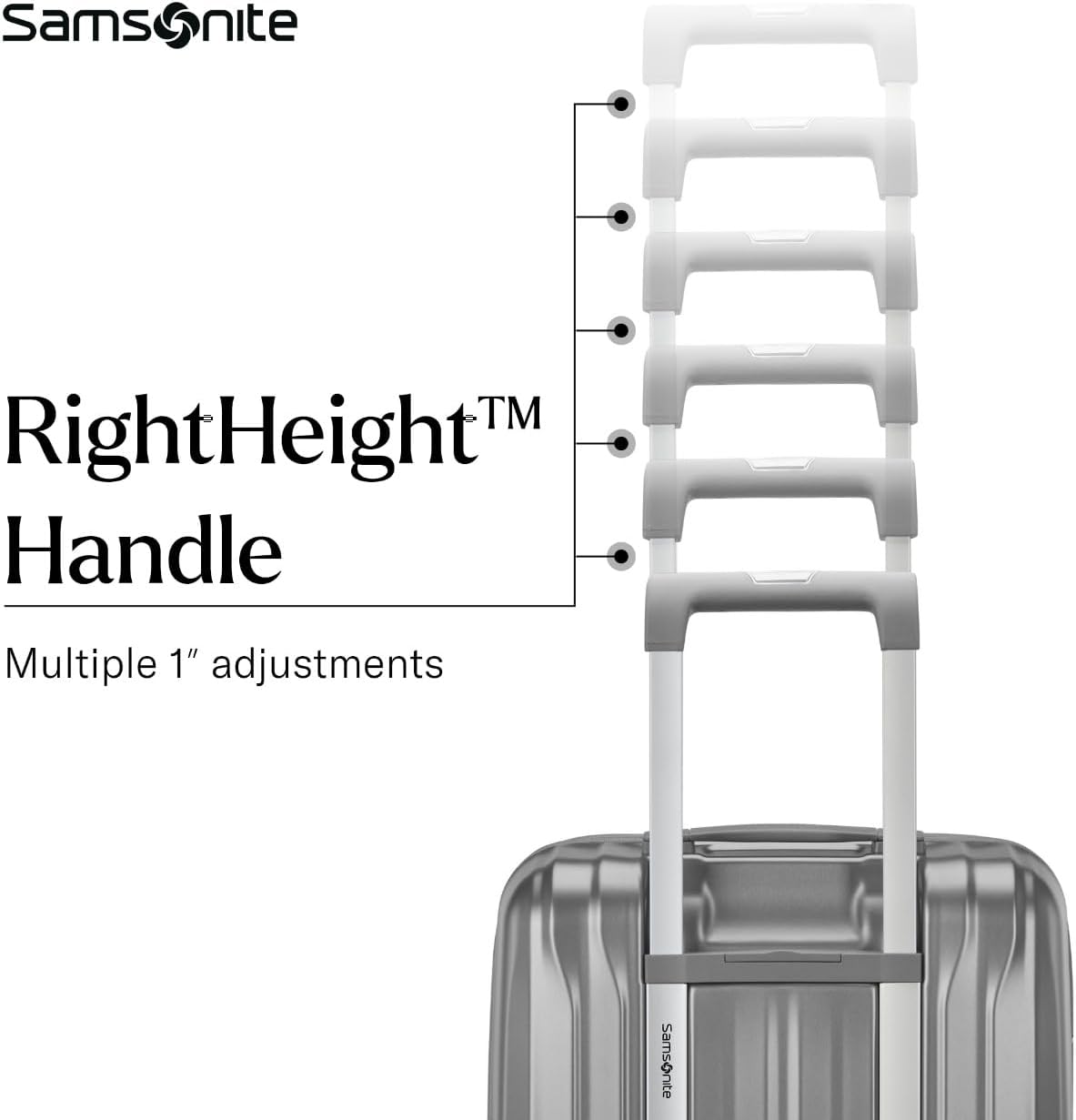 Samsonite UpLIFT Large Checked Hardside Luggage with Spinner Wheels - Airline-Approved, TSA Lock, Adjustable Handle System - Polycarbonate Hard Suitcase for Ultra Lightweight Travel - Phantom Black