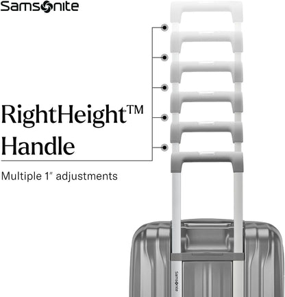 Samsonite UpLIFT Large Checked Hardside Luggage with Spinner Wheels - Airline-Approved, TSA Lock, Adjustable Handle System - Polycarbonate Hard Suitcase for Ultra Lightweight Travel - Phantom Black