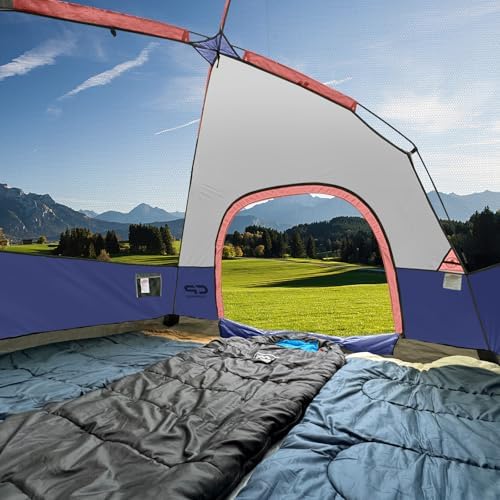 CAMPROS CP Tents for Camping 2/4/6 Person, Waterproof Windproof Dome Tent