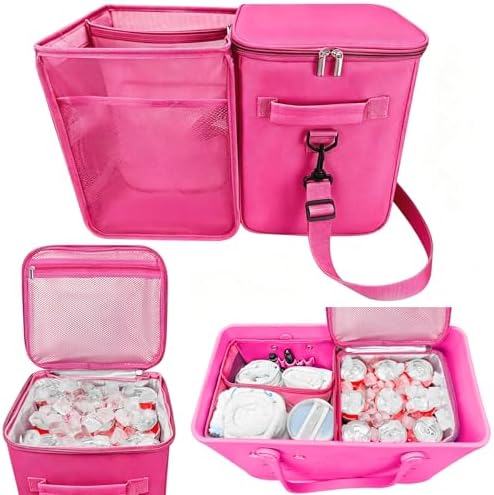 XYFuuee 2-in-1 Cooler Organizer Insert for X Large Bogg Bag Accessories, PEVA Portable Leak-Proof Ice Chest, Lightweight Mesh Divider Inserts Pouch with 4Fastener for XL Bog Beach Rubber Tote