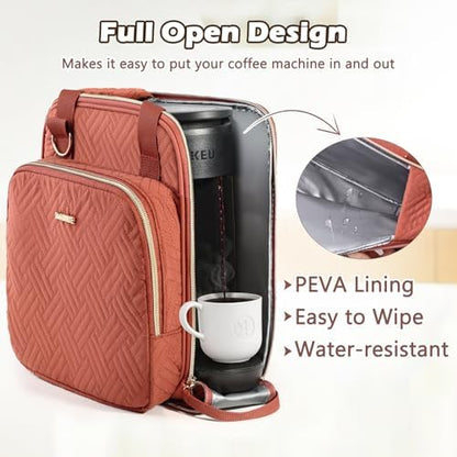 BAGSPRITE Coffee Maker Travel Bag Compatible with Keurig K-Mini Mate