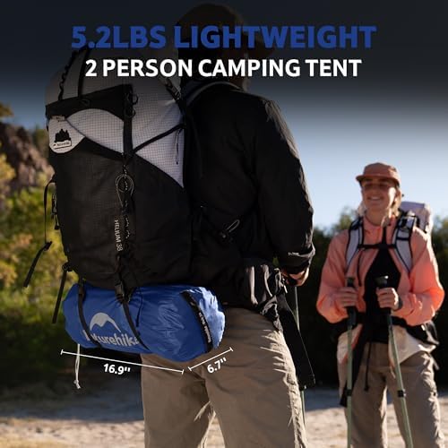Naturehike Bleik-A 2-3 Person Camping Tent, Waterproof Double Layer Lightweight Backpacking Tents for Camping