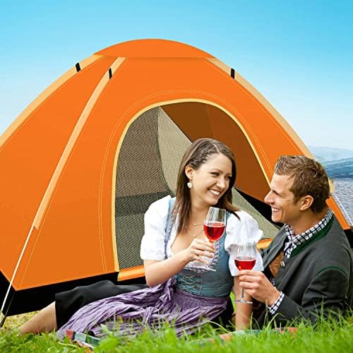 Portable Camping Tent, 2 Person Lightweight, Waterproof Windproof, UV Protection for Outdoor US