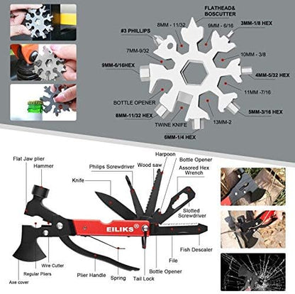 Gifts for Men Dad Him Birthday Christmas Fathers Day, Cool Gadget/Survival Gear and Equipment, Unique Camping Hunting Hiking Outdoor Gear, Gift Idea for Valentines Day Boyfriend Boys Stocking Stuffer