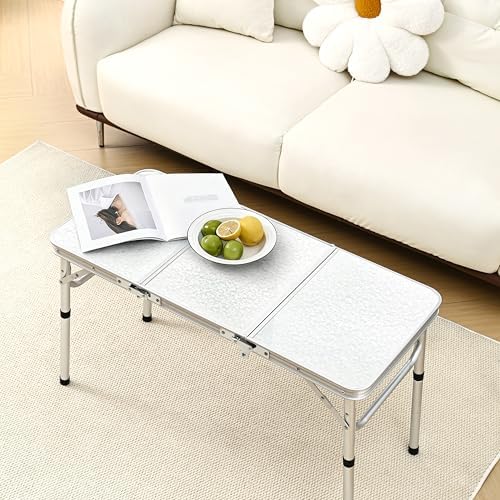 Yriuat Folding Camping Table 3ft Portable Picnic Table, 35" x 16"