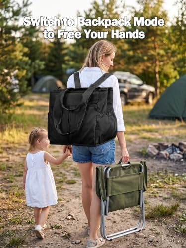 Odoland 2-in-1 Beach Cooler Bag-24 Can + 13L Dry Storage 12H Insulated