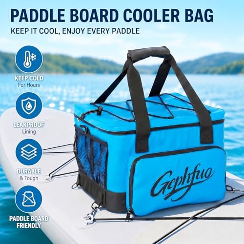 Paddle Board Cooler Bag, 24L Insulated SUP Kayak Deck Storage Bag