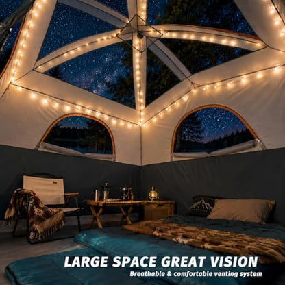 UNP 6 Person Tents for Camping Waterproof Family Cabin Tent with Rainfly
