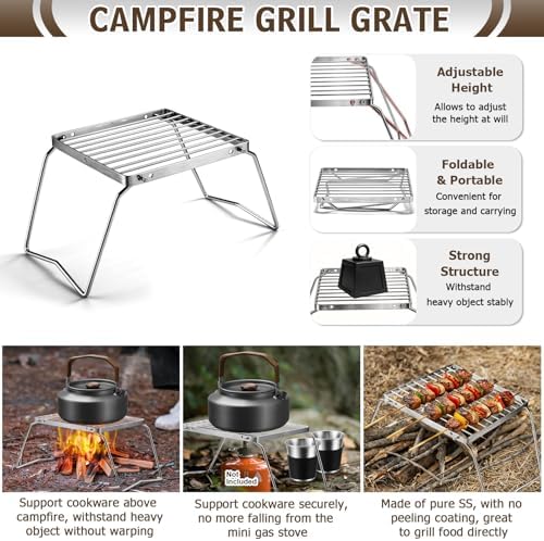18Pcs Camping Cookware Cooking Set, Joyfair Camp Mess Kit with Utensils