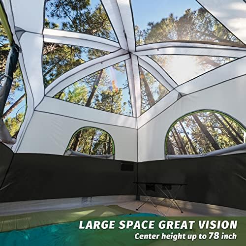 UNP 6 Person Tents for Camping Waterproof Family Cabin Tent with Rainfly