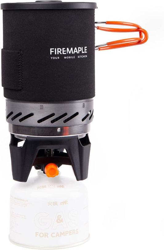 Fire-Maple "Fixed Star 1" Backpacking and Camping Stove System | Outdoor Propane Cooking Gear | Portable Pot/Jet Burner Set | Ideal for Hiking, Trekking, Fishing, Hunting Trips and Emergency Use