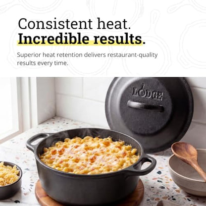 Lodge Cast Iron Dutch Oven with Loop Handle, Oven-Safe, 2 Quart