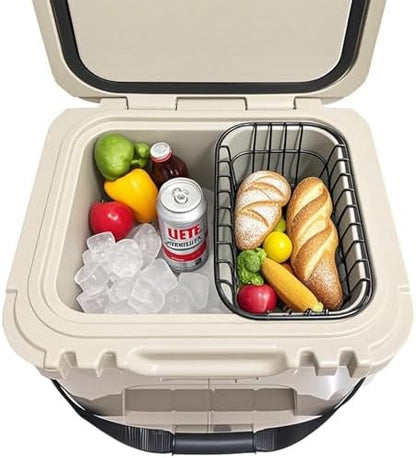 Cooler Basket Compatible with YETI Roadie 24 and Yeti Roadie 32, Dry Goods Wire Cooler Rack Storage Will Keep Smaller Items Dry and Stay Goods High for Roadie 24,32 Ice Chest Good to Hold Fruit, etc.