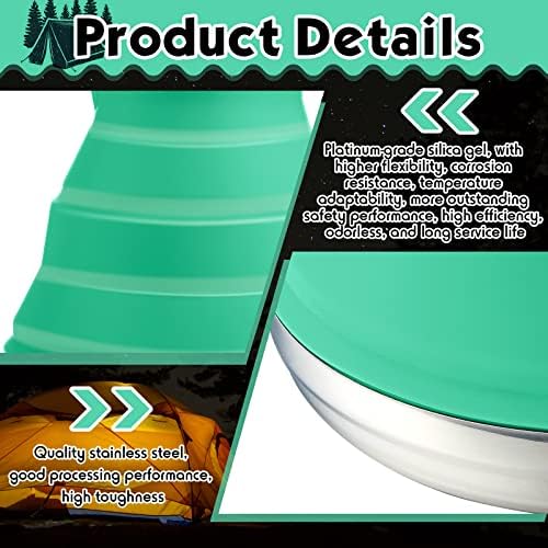 Geiserailie 1.5l Portable Collapsible Kettle Camping Pot