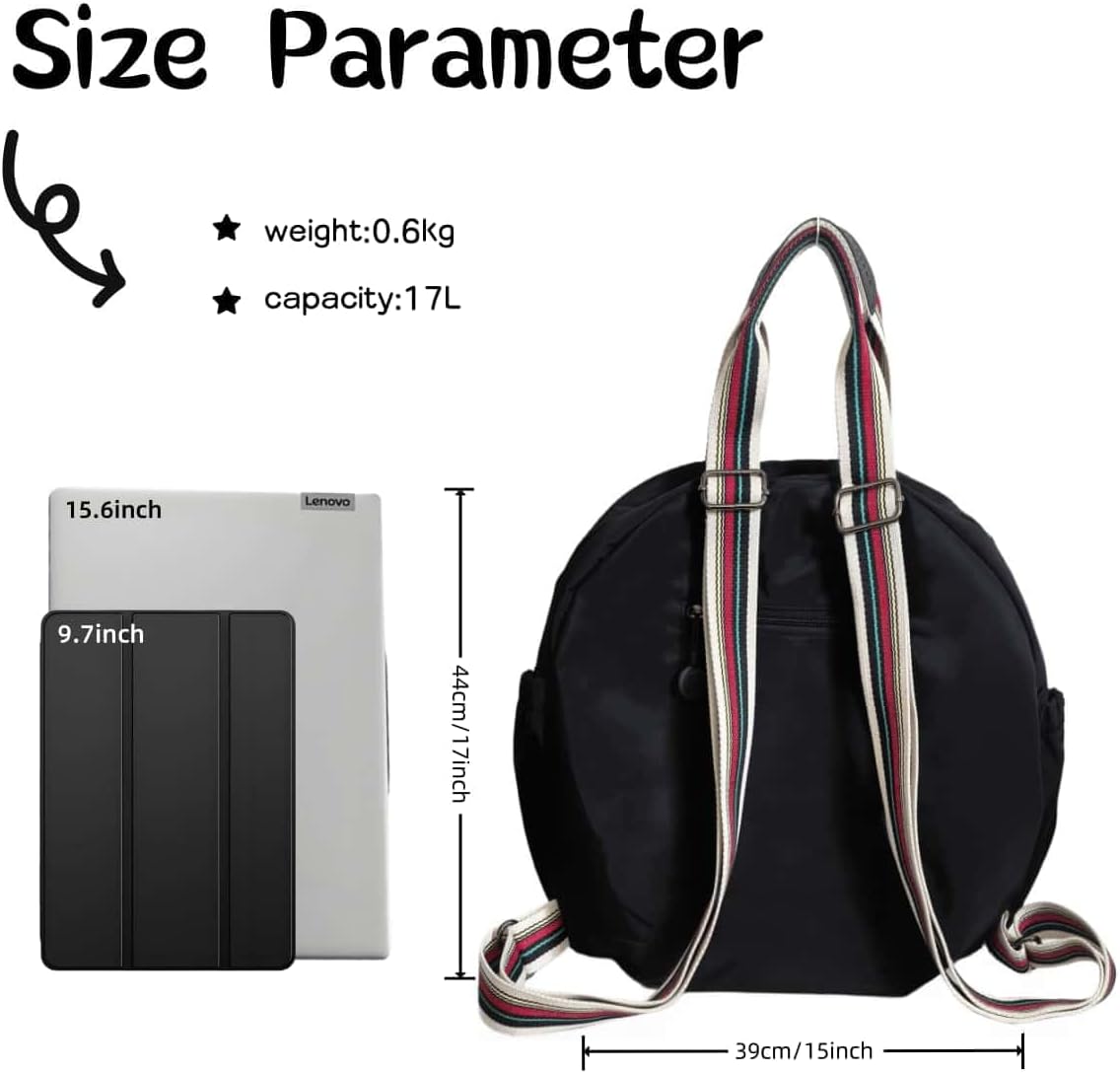 Backpack with Laptop Compartment, Cute Large Capacity Leisure Backpacks, Fision Casual College Daypacks, Backpack for Work Travel