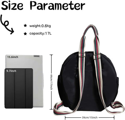 Backpack with Laptop Compartment, Cute Large Capacity Leisure Backpacks, Fision Casual College Daypacks, Backpack for Work Travel