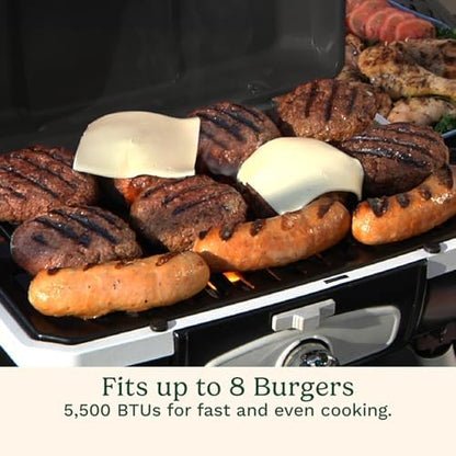 Cuisinart Gas Grill, Petite Gourmet, Foldable Design with Handle, 5,500 BTU